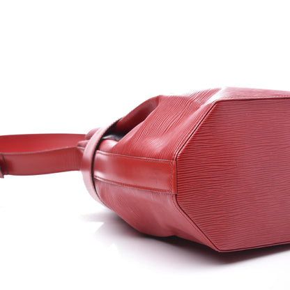 Louis Vuitton Epi Sac D'Epaule Castillan Red 5 of 9