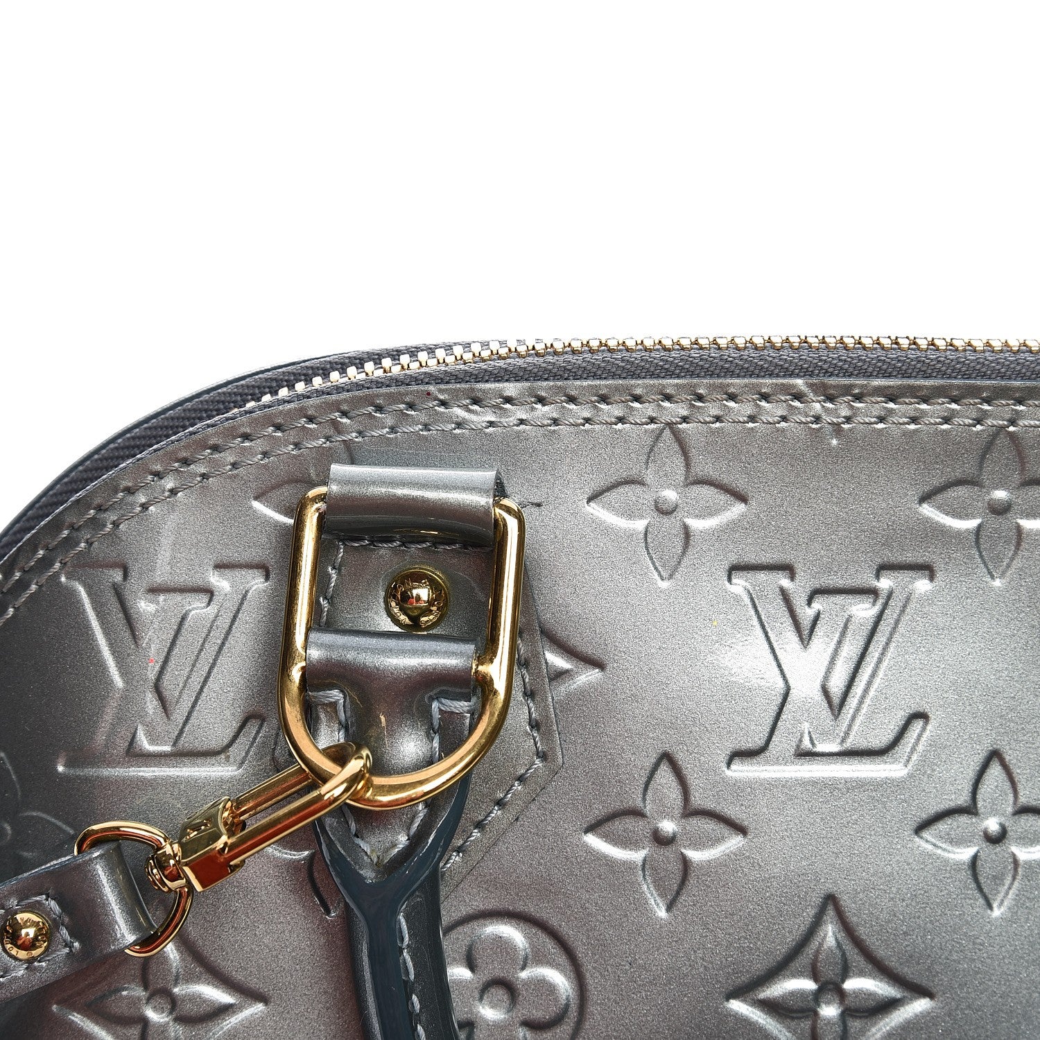 Louis Vuitton Vernis Alma BB Givre 8 of 10