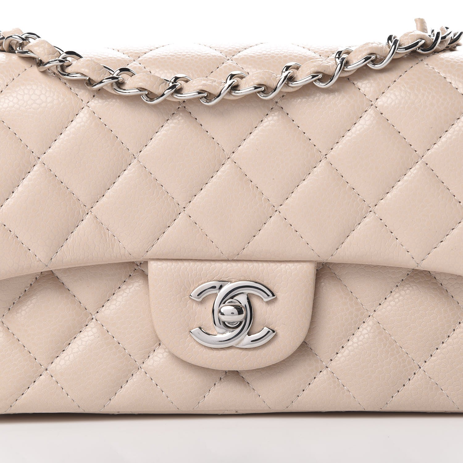 Chanel Caviar Quilted Mini Rectangular Flap Light Pink 8 of 12