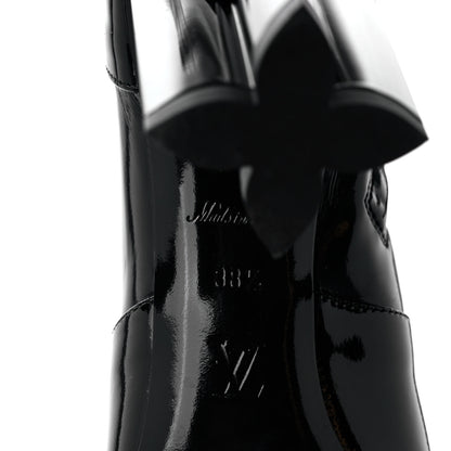 Louis Vuitton Patent Silhouette Ankle Boots 38.5 Black 6 of 8