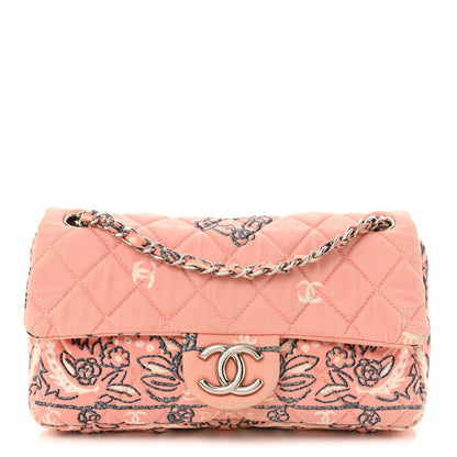 Chanel Cotton Quilted Small Bandana Single Flap Pink 1 of 10