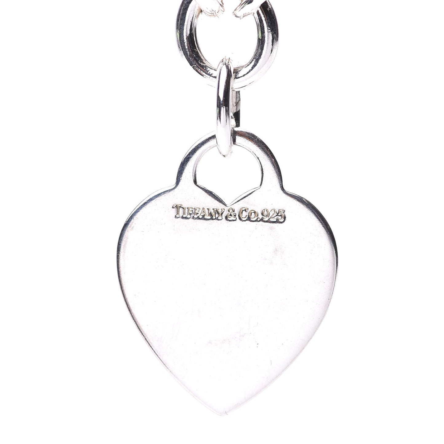 Sterling Silver Heart Tag Toggle Necklace