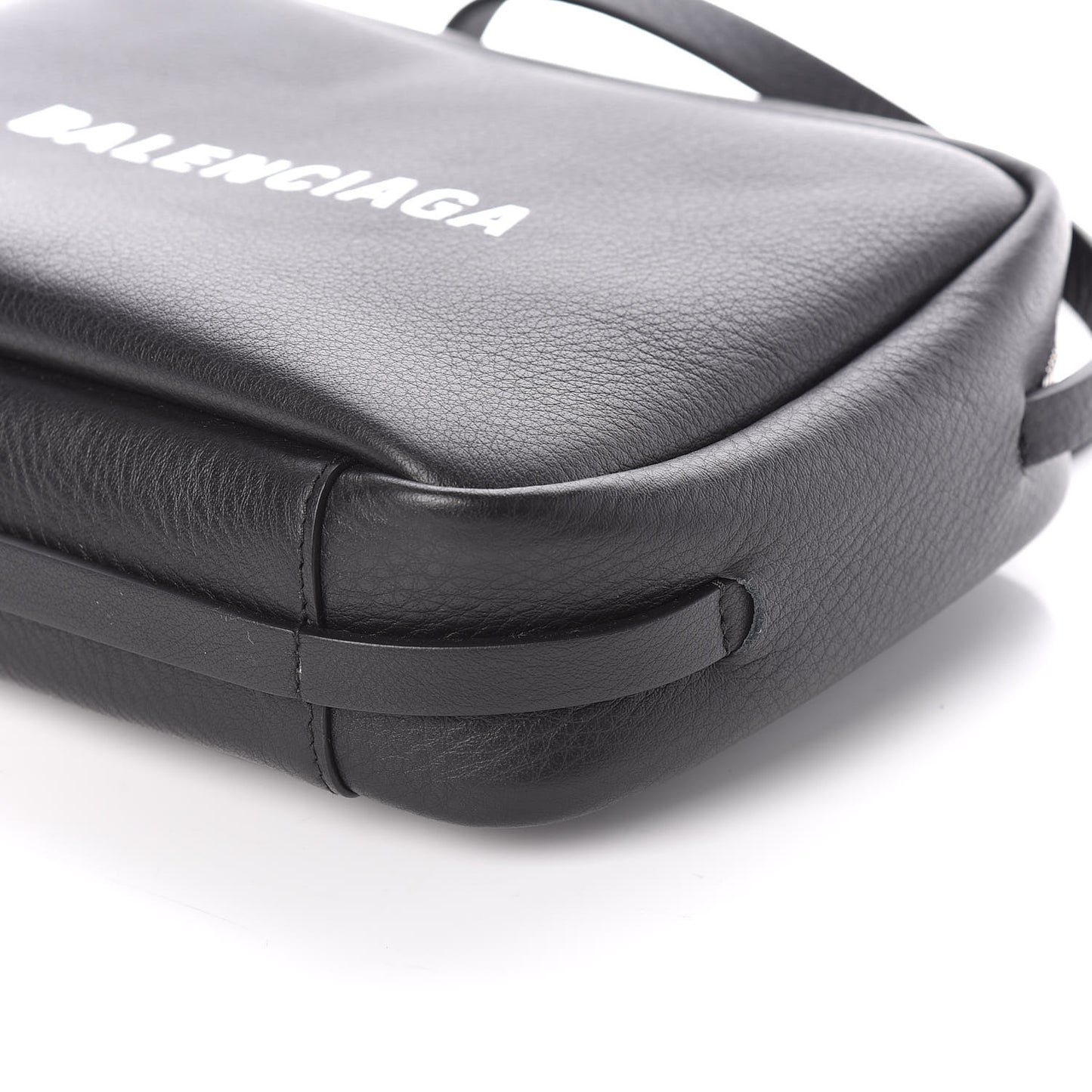 Calfskin Logo S Everyday Camera Bag Black