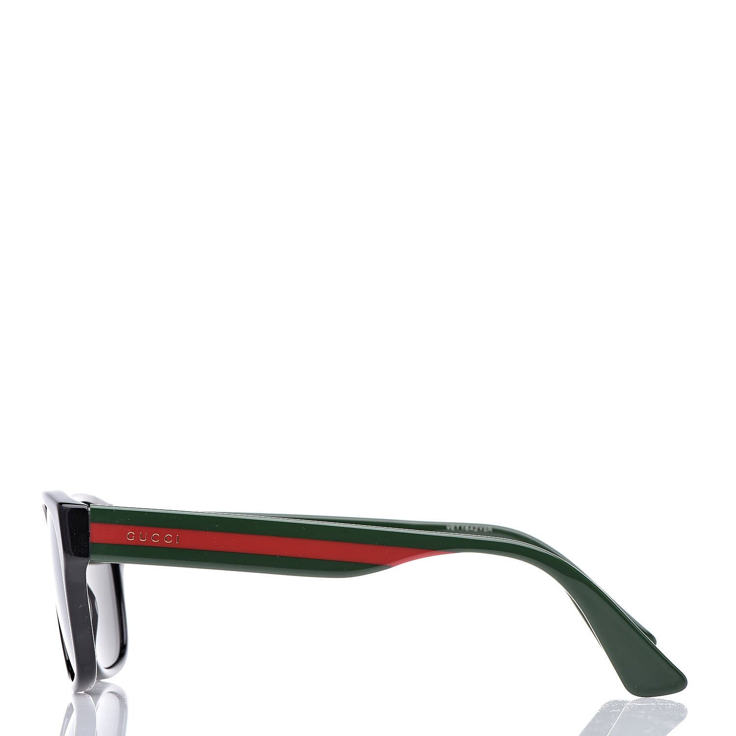 Gucci Acetate Square Frame Web Sunglasses GG0341S Black 3 of 7