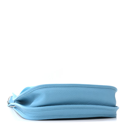 Hermes Taurillon Clemence Evelyne III PM Bleu Du Nord 4 of 10