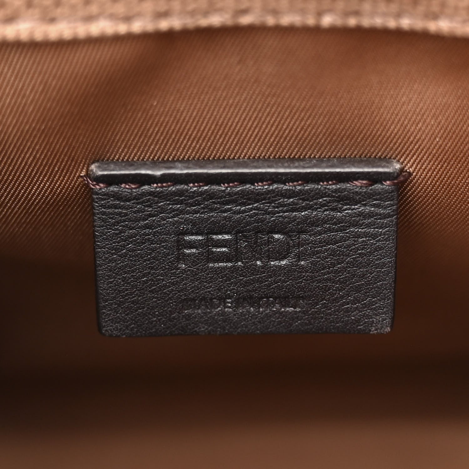 Fendi Technical Fabric Vitello Ceylon Plexiglass FF Mini Fendi Sunshine Shopper Tote Sand 6 of 11