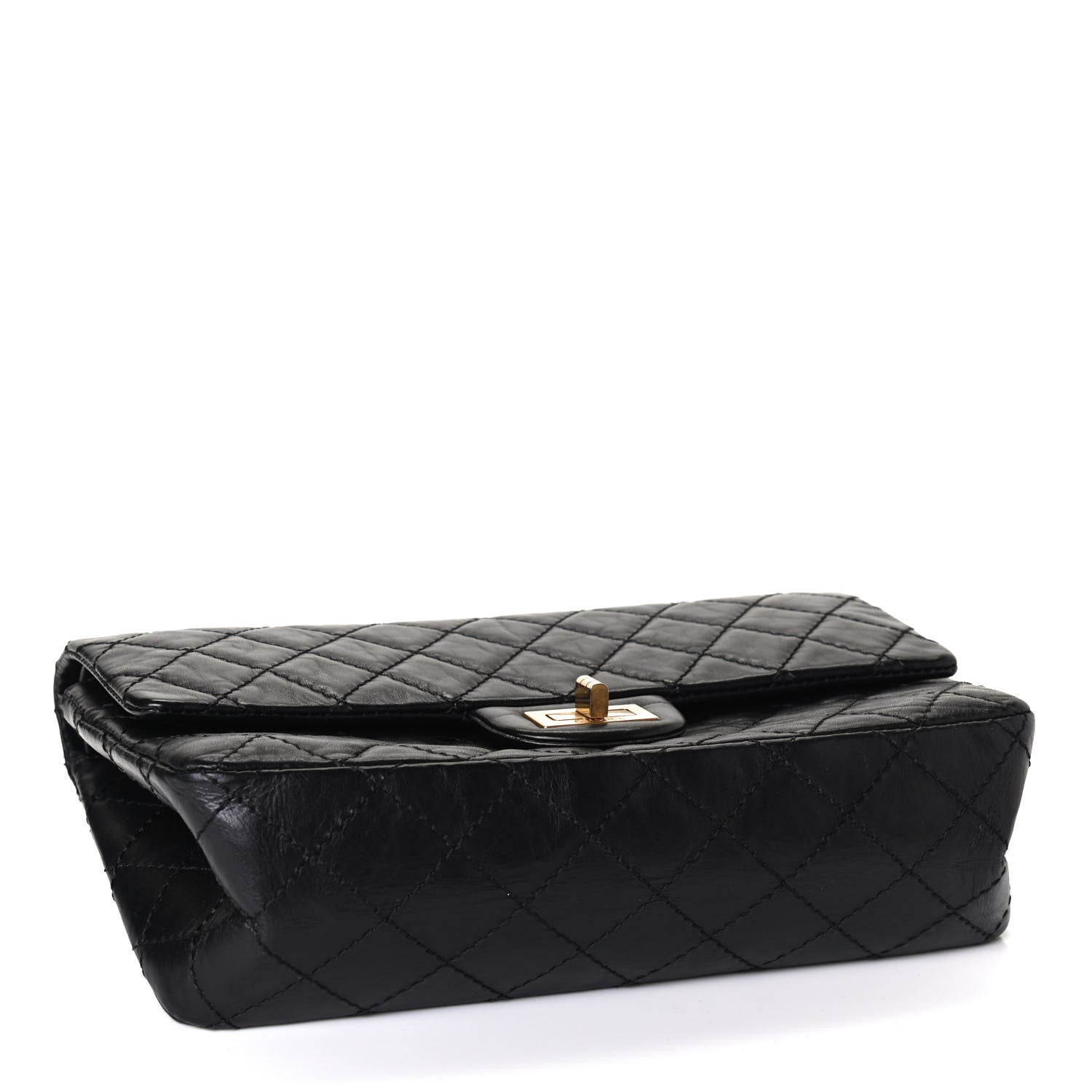Chanel Aged Calfskin Quilted 2.55 Reissue 225 Flap Black 3 of 4