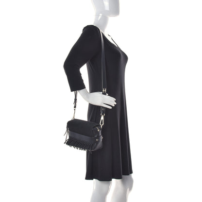 3.1 Phillip Lim Lambskin Suede Fringe Bianca Handbag Black 2 of 16