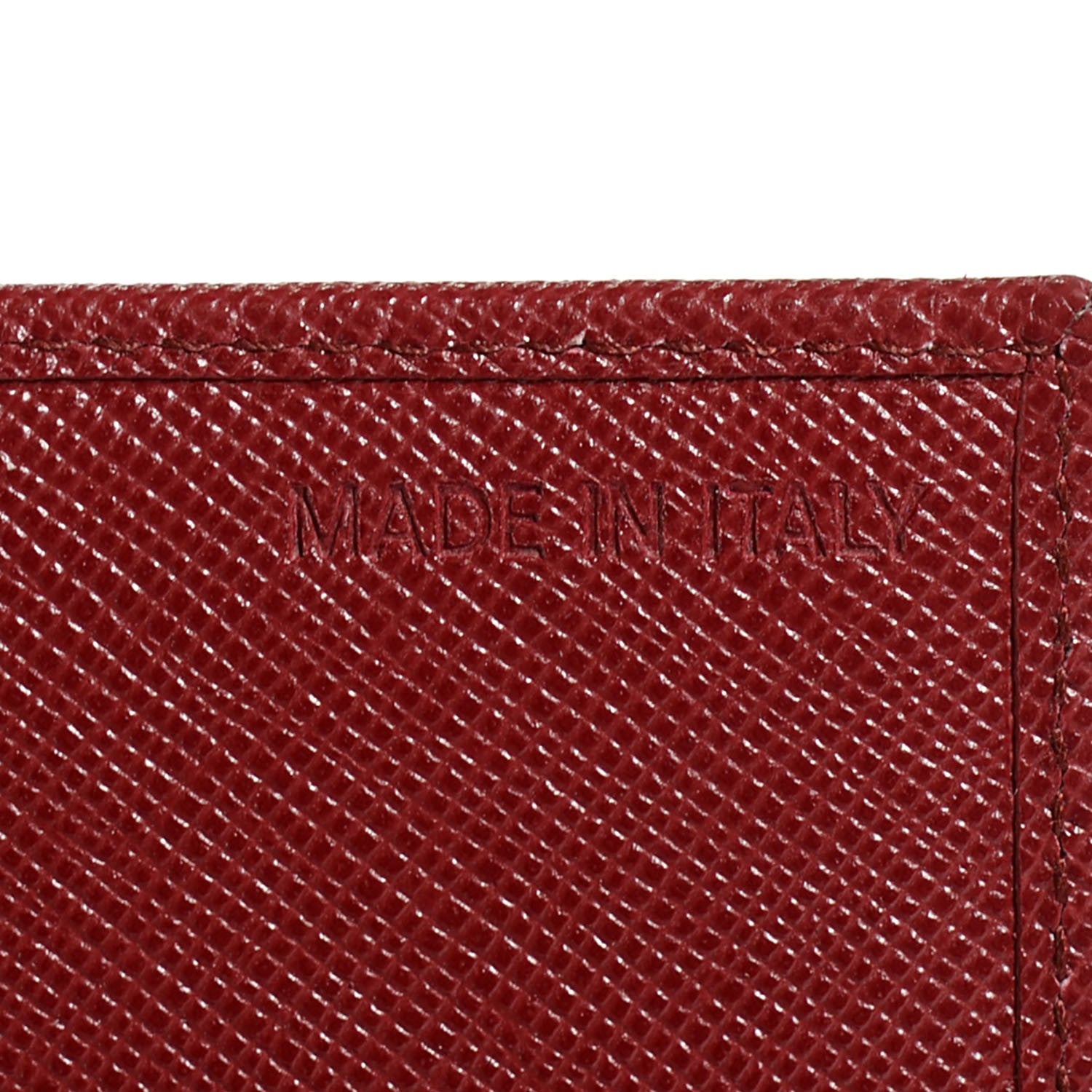 Prada Saffiano Card Holder Barolo 9 of 10