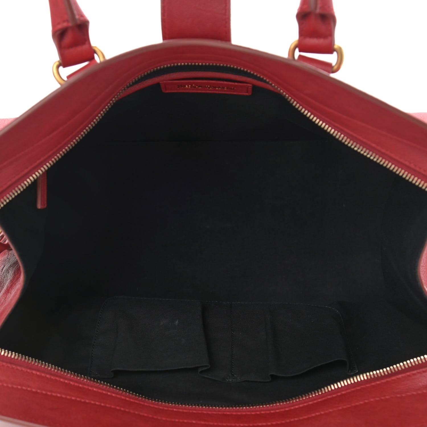 Saint Laurent Sheepskin Medium Cabas ChYc Red 5 of 15