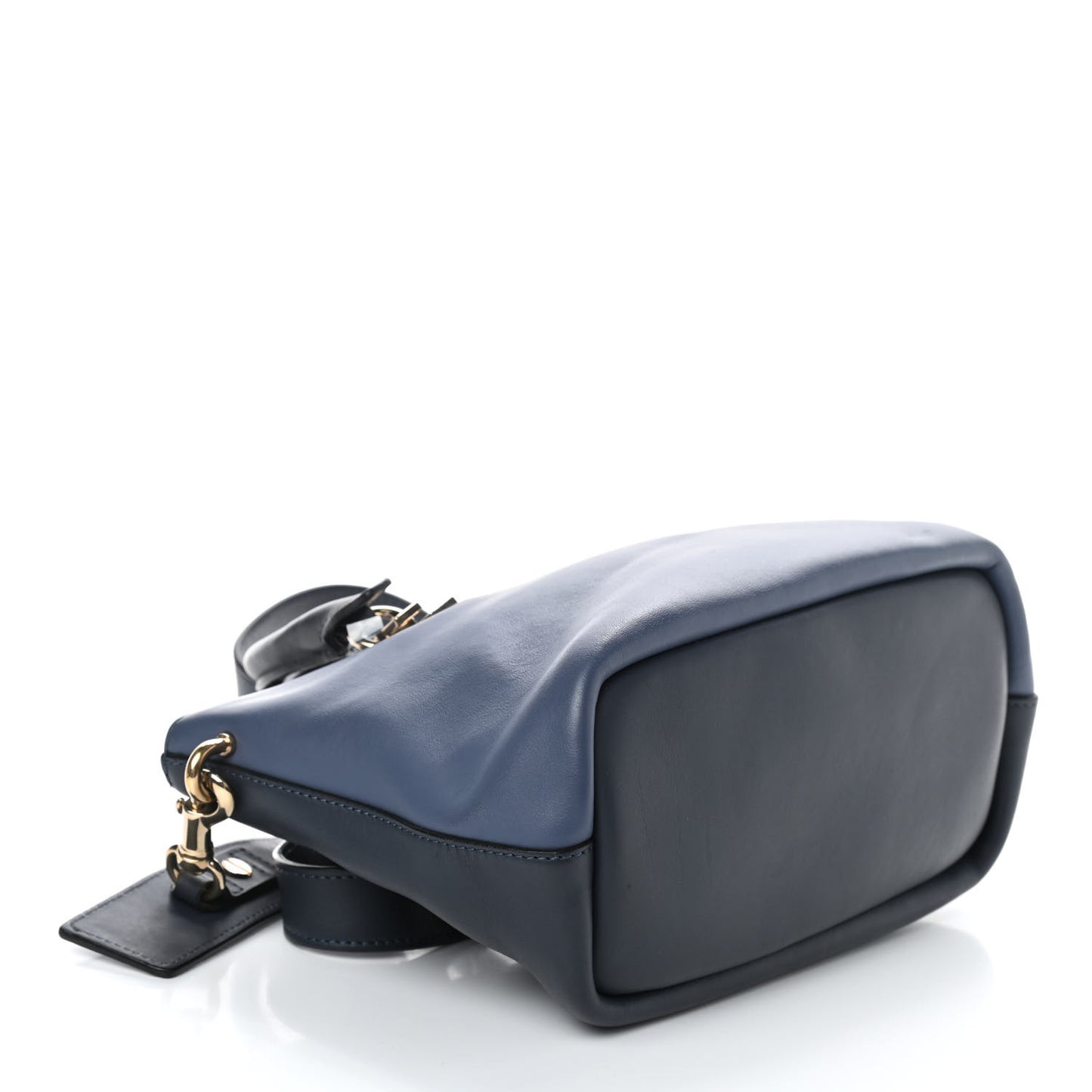 Smooth Calfskin Mini Baylee Tote Street Blue Navy