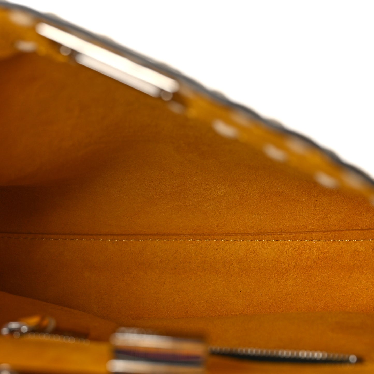 Vitello Granato Camoscio Selleria Macro Stitchings Mini Peekaboo Iconic Satchel Mimosa