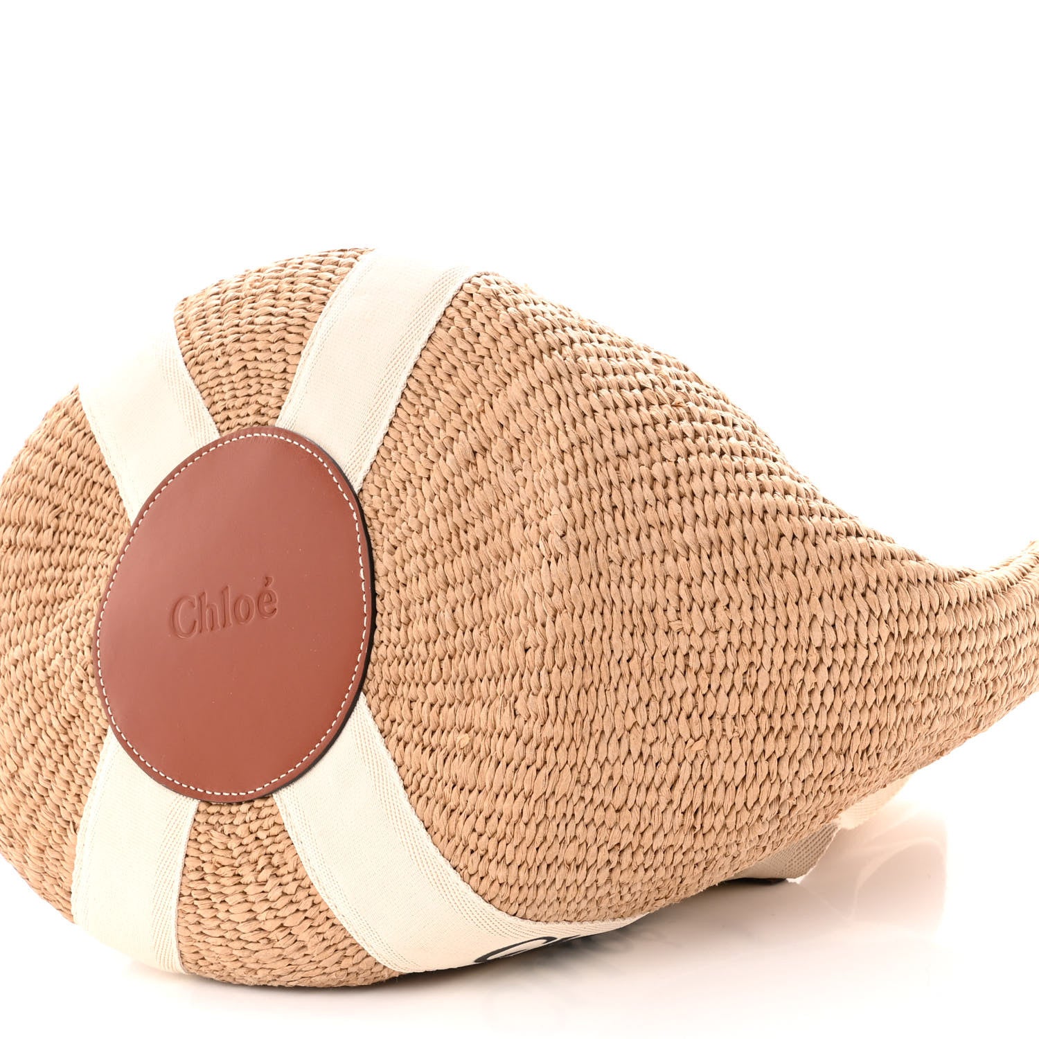 Chloe Raffia Large Woody Tote White 9 of 9