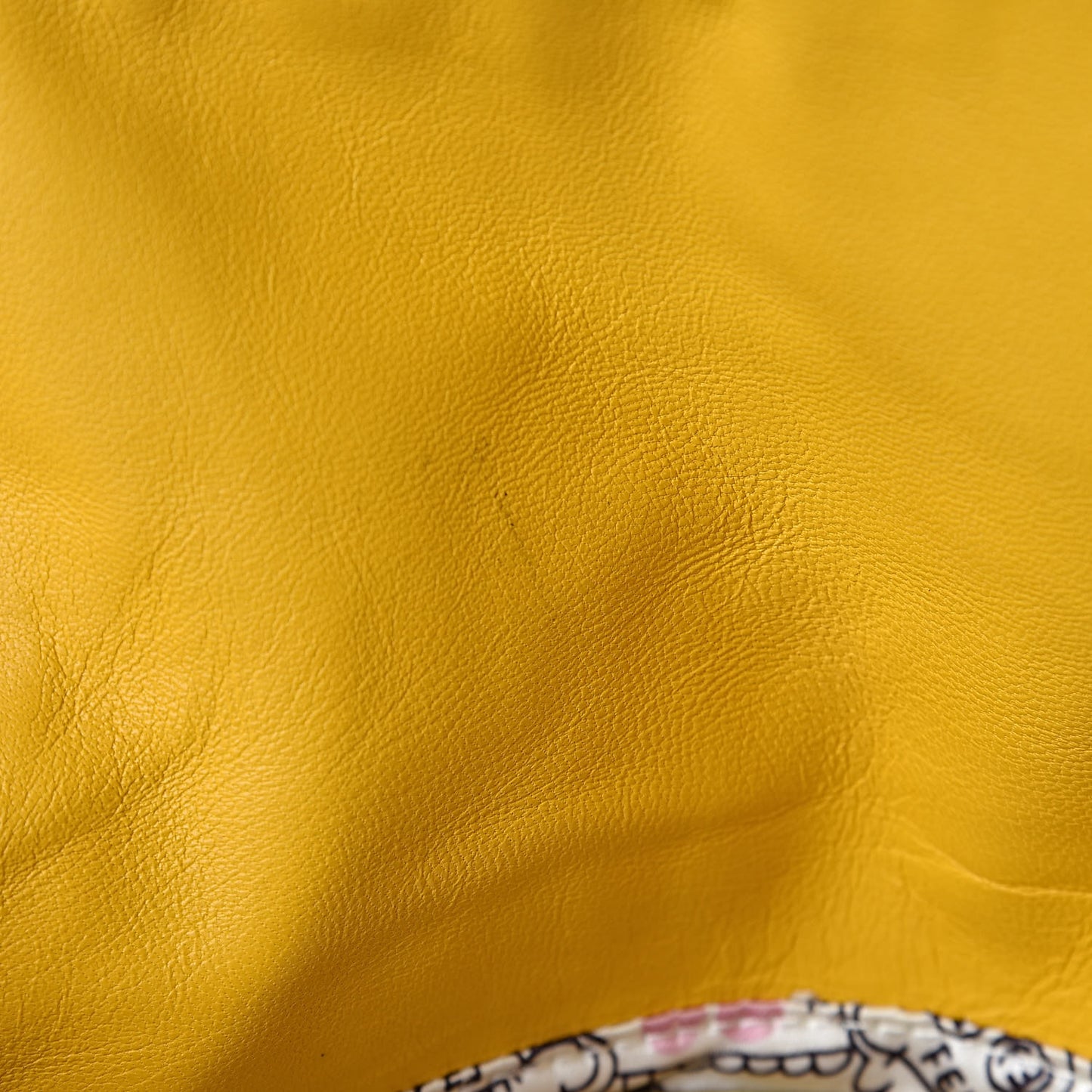 Nappa Logo Embossed Baguette Lemon Giallo