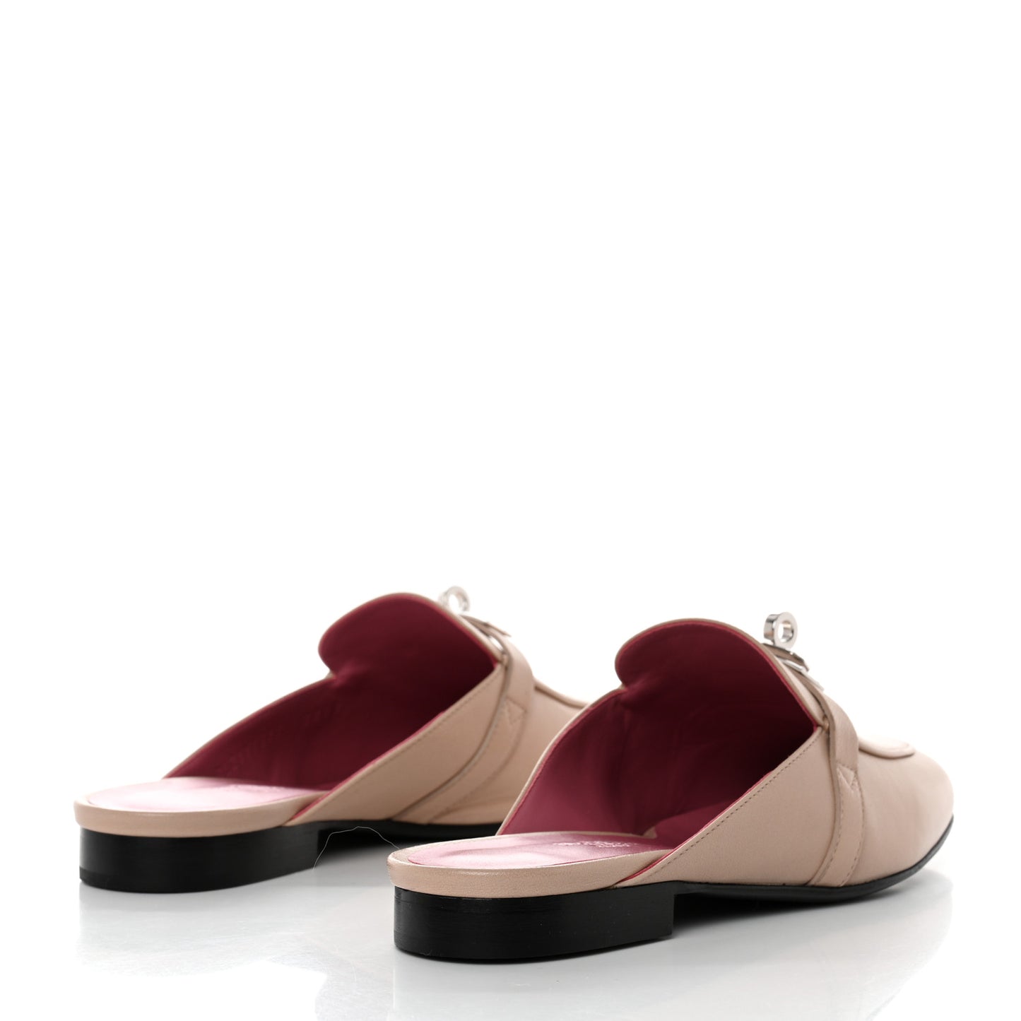 Calfskin Oz Mules 36 Beige Nude