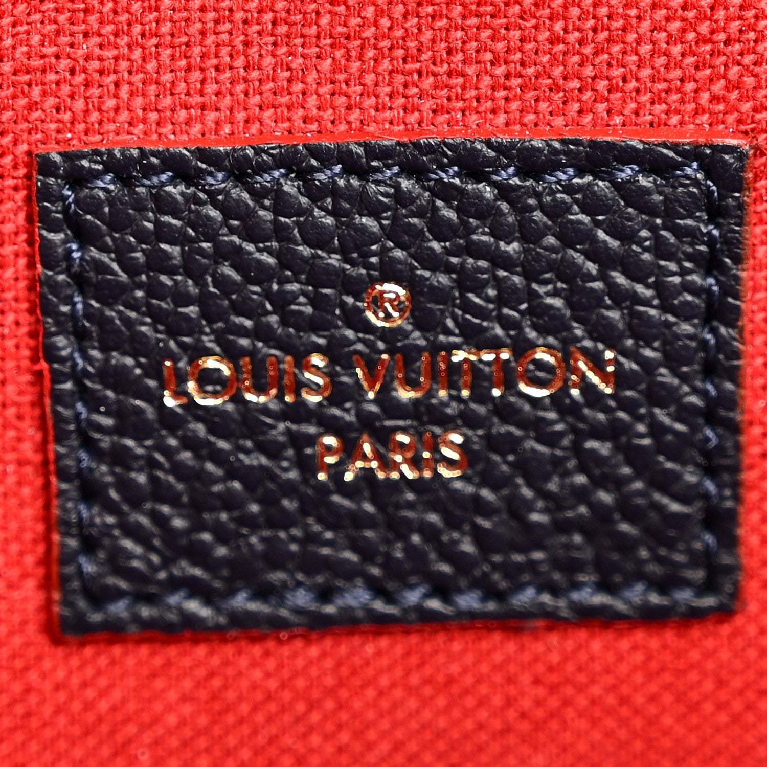 Louis Vuitton Empreinte Pochette Felicie Chain Wallet Marine Rouge 7 of 11