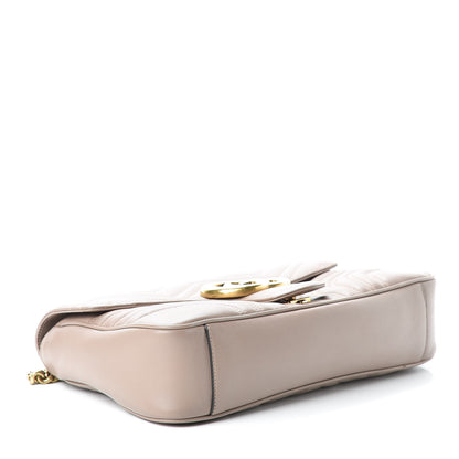 Gucci Calfskin Matelasse Medium GG Marmont Shoulder Bag Porcelain Rose 4 of 9