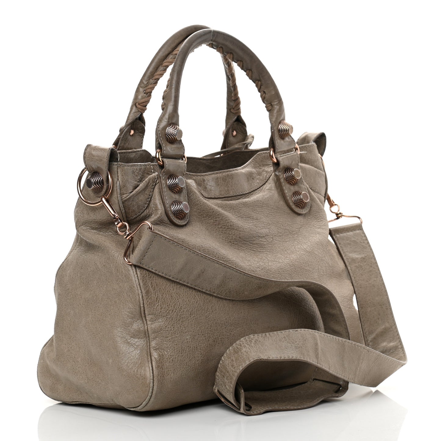 Agneau Giant 21 Rose Gold Hardware Velo Papyrus
