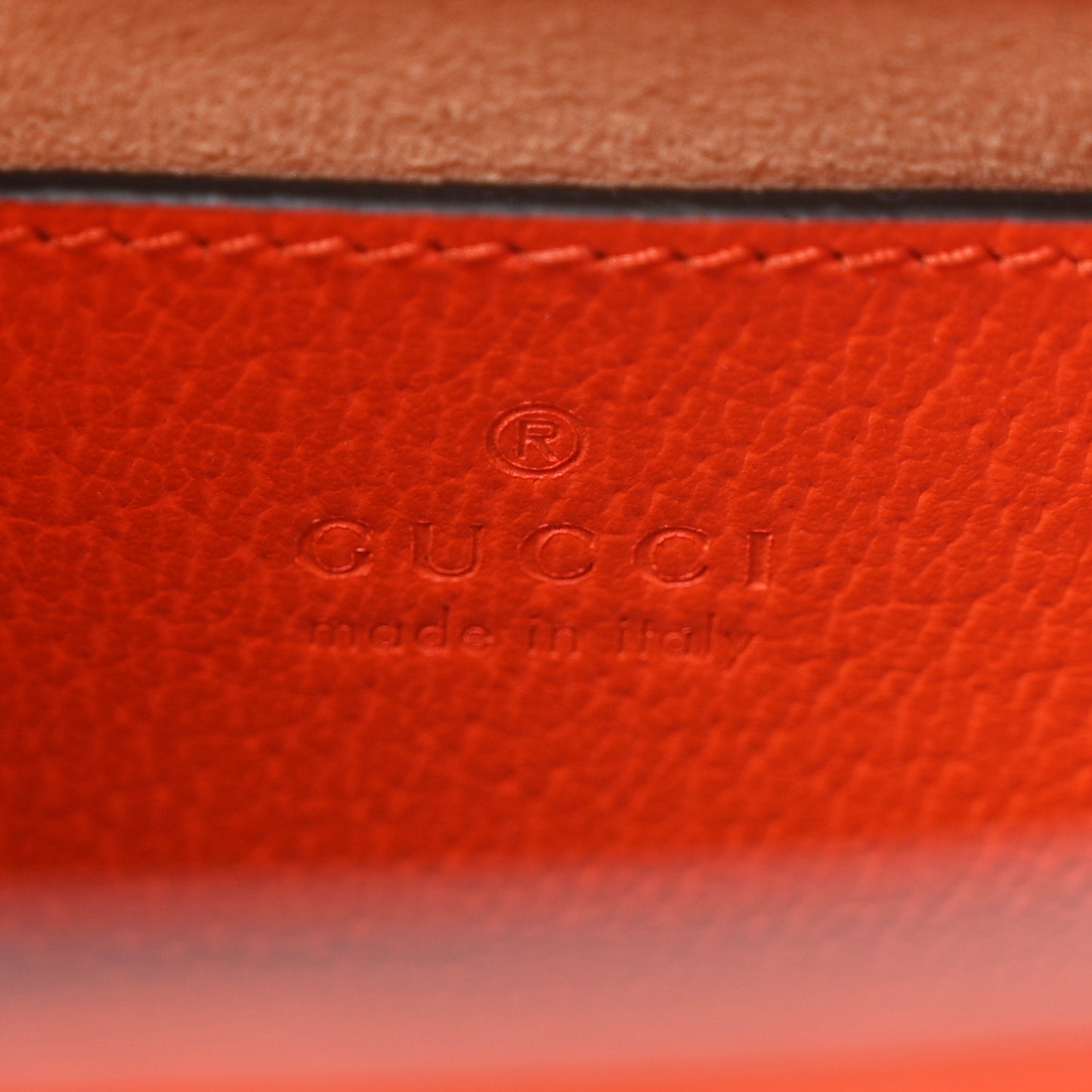Textured Dollar Calfskin Web Mini Diana Tote Bag Deep Orange Spicy Cyclamin