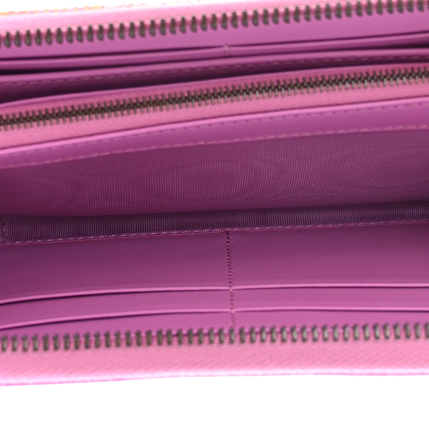 Gucci Calfskin GG Monogram GG Marmont Zip Around Wallet Lilac Yellow 5 of 8