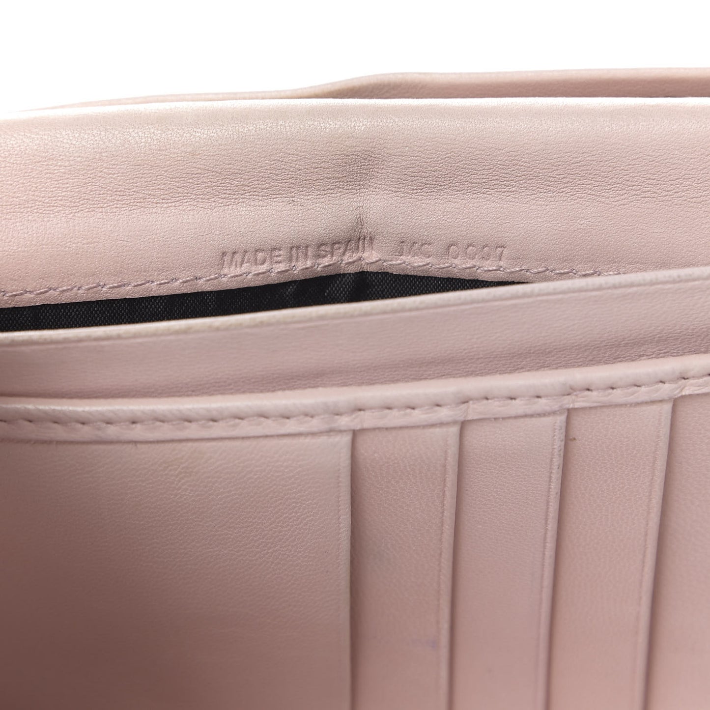 Lambskin Cannage Lady Dior Flap Wallet Light Pink