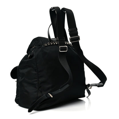 Prada Nylon New Vela Studded Backpack Black 3 of 10