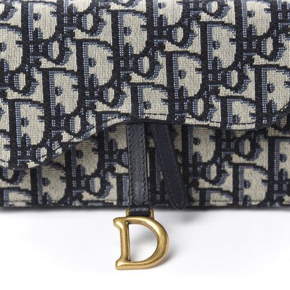 Christian Dior Oblique Saddle Belt Bag Blue 9 of 10