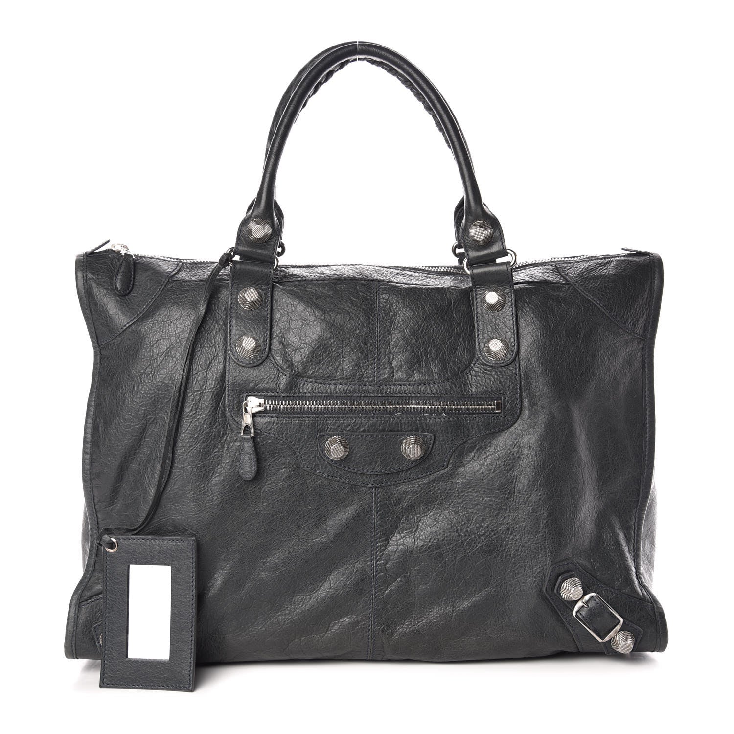 Balenciaga Agneau Giant 21 Silver Hardware Weekender Anthracite 1 of 15