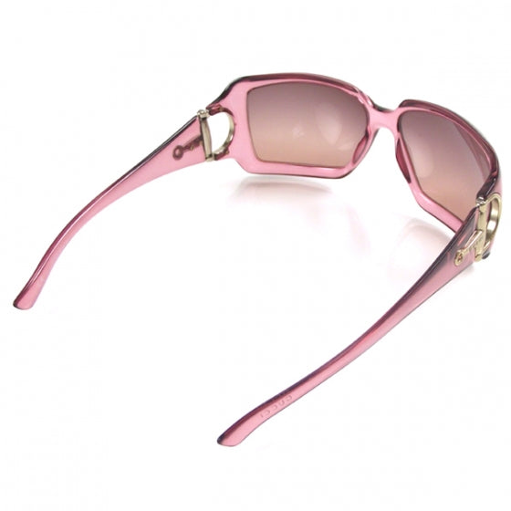 Horsebit Butterfly Frame Sunglasses Pink