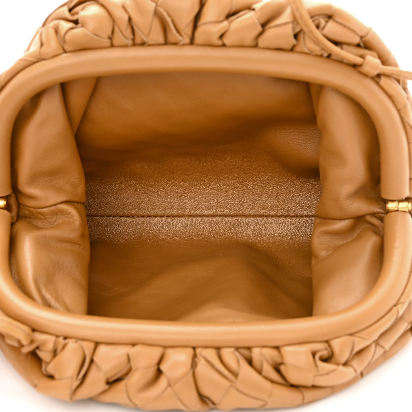 Nappa Intrecciato The Mini Pouch Carmel