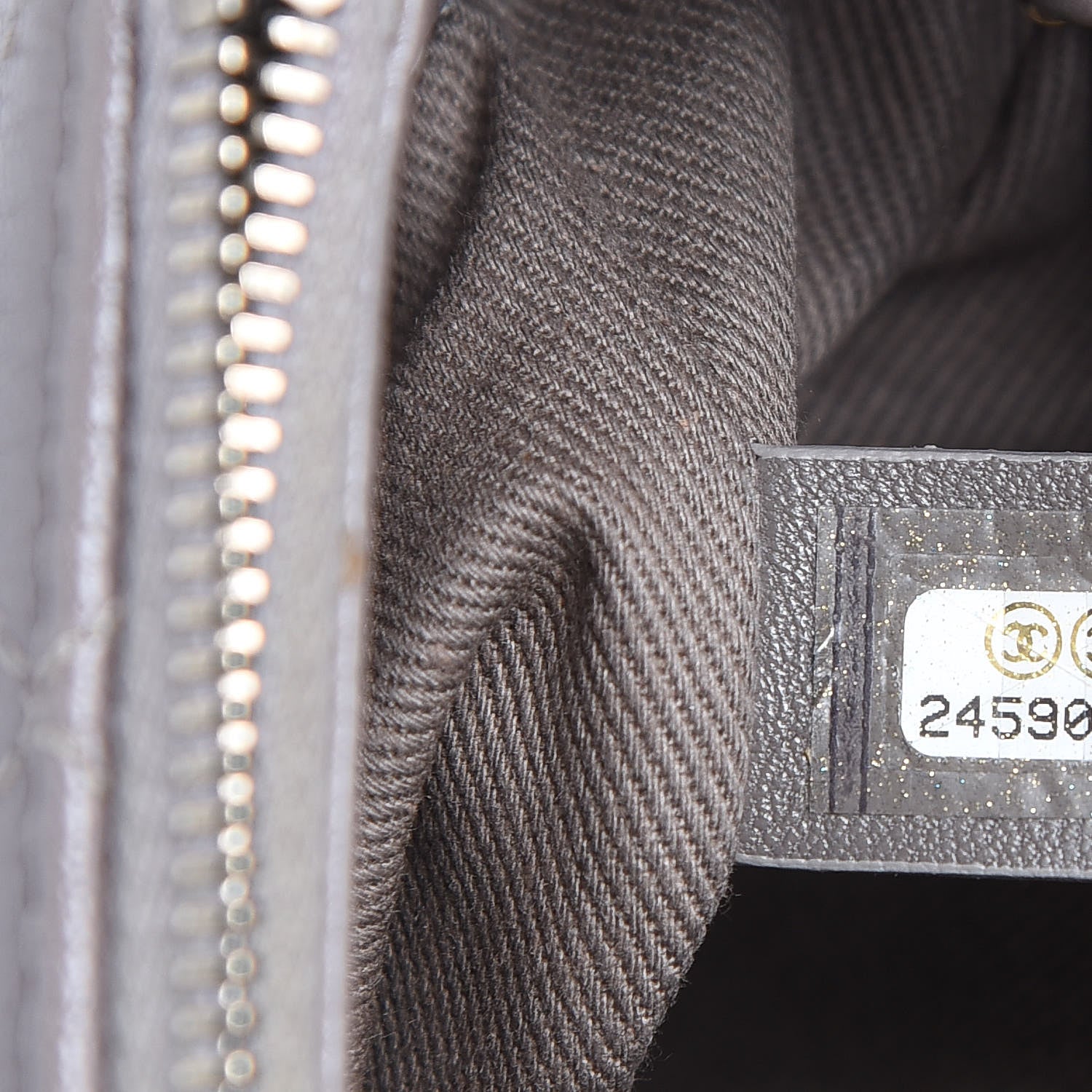 Chanel Shiny Calfskin Goatskin Quilted Small Coco Curve Messenger Flap Grey 7 of 14