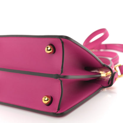 Fendi Shiny Nappa Petite Peekaboo I SEE U Satchel Magenta 10 of 10
