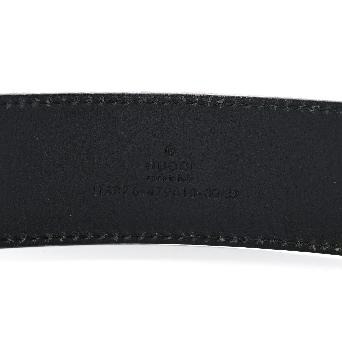 Calfskin Interlocking G 40mm Belt 80 32 Black