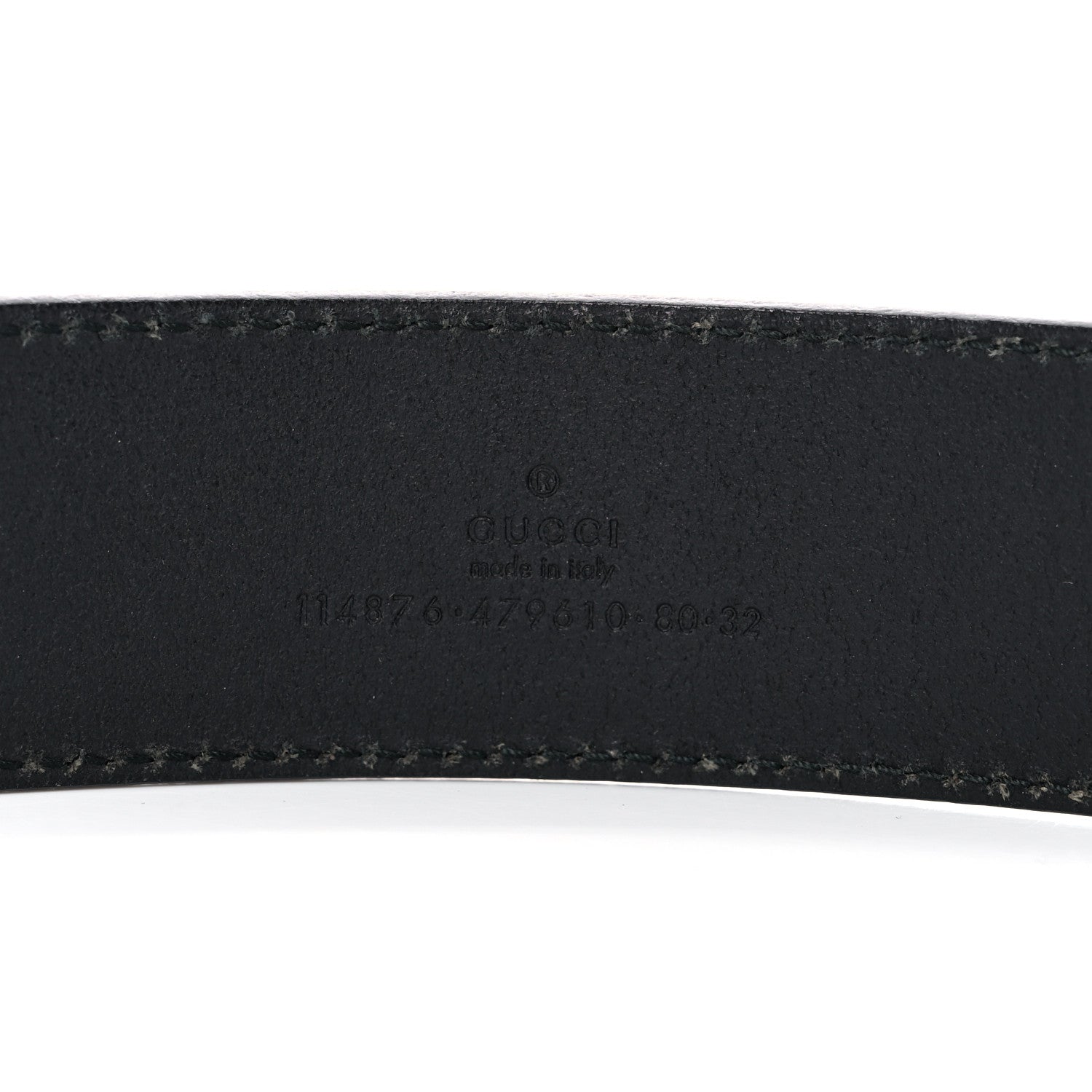 Gucci Calfskin Interlocking G 40mm Belt 80 32 Black 3 of 6