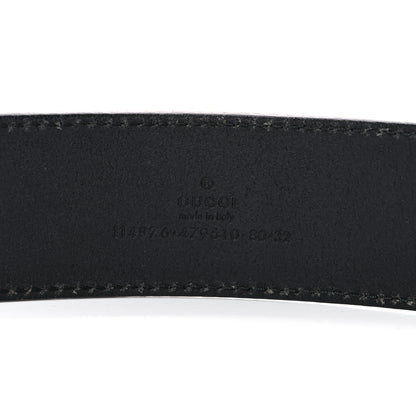 Gucci Calfskin Interlocking G 40mm Belt 80 32 Black 3 of 6