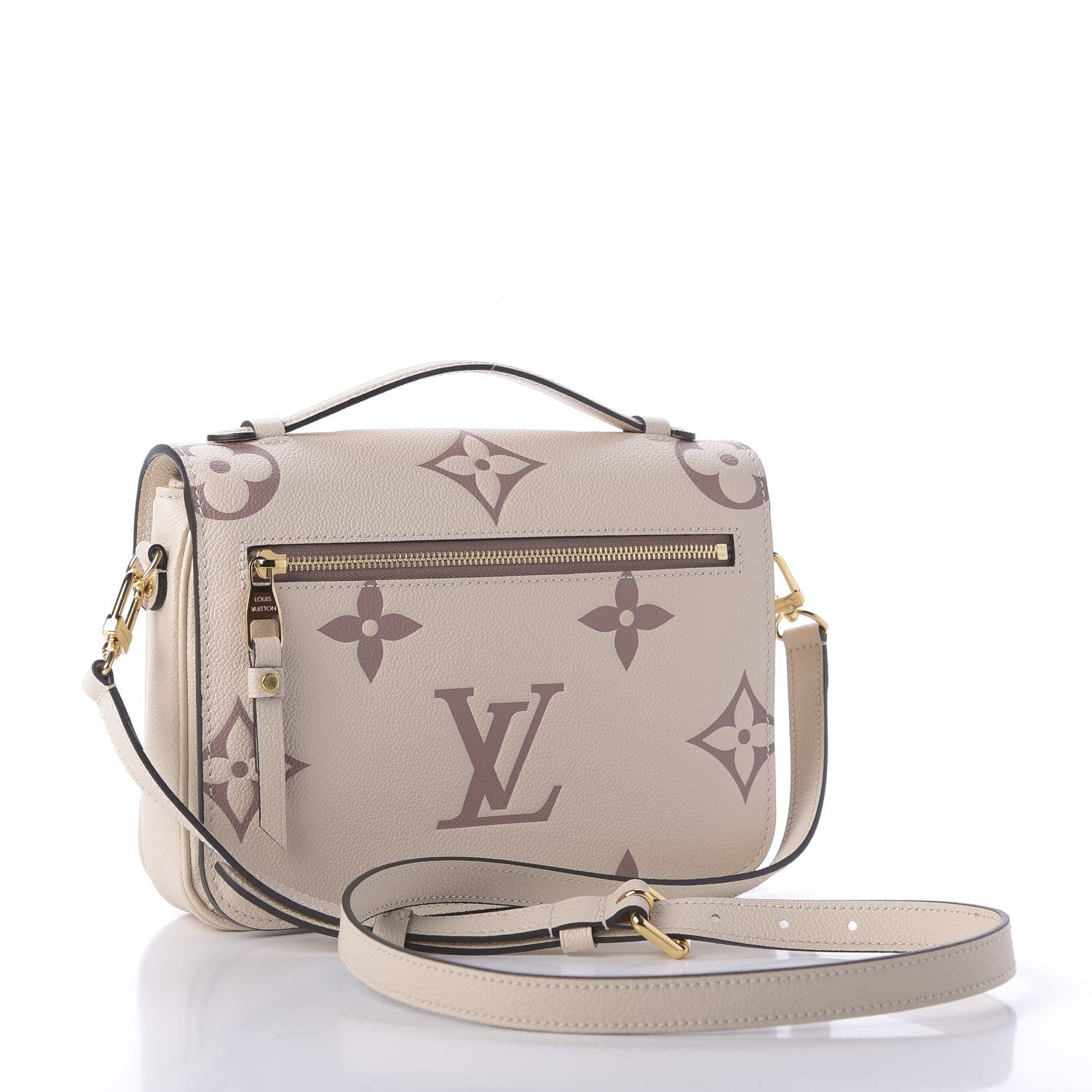 Louis Vuitton Empreinte Monogram Giant Pochette Metis Creme Bois De Rose 3 of 11
