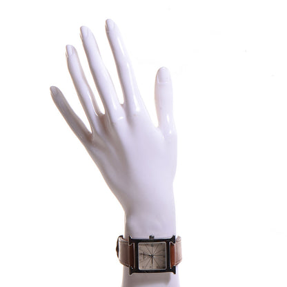 Hermes Stainless Steel Barenia 30.5mm Heure H Hour Quartz Watch Fauve 1 of 8