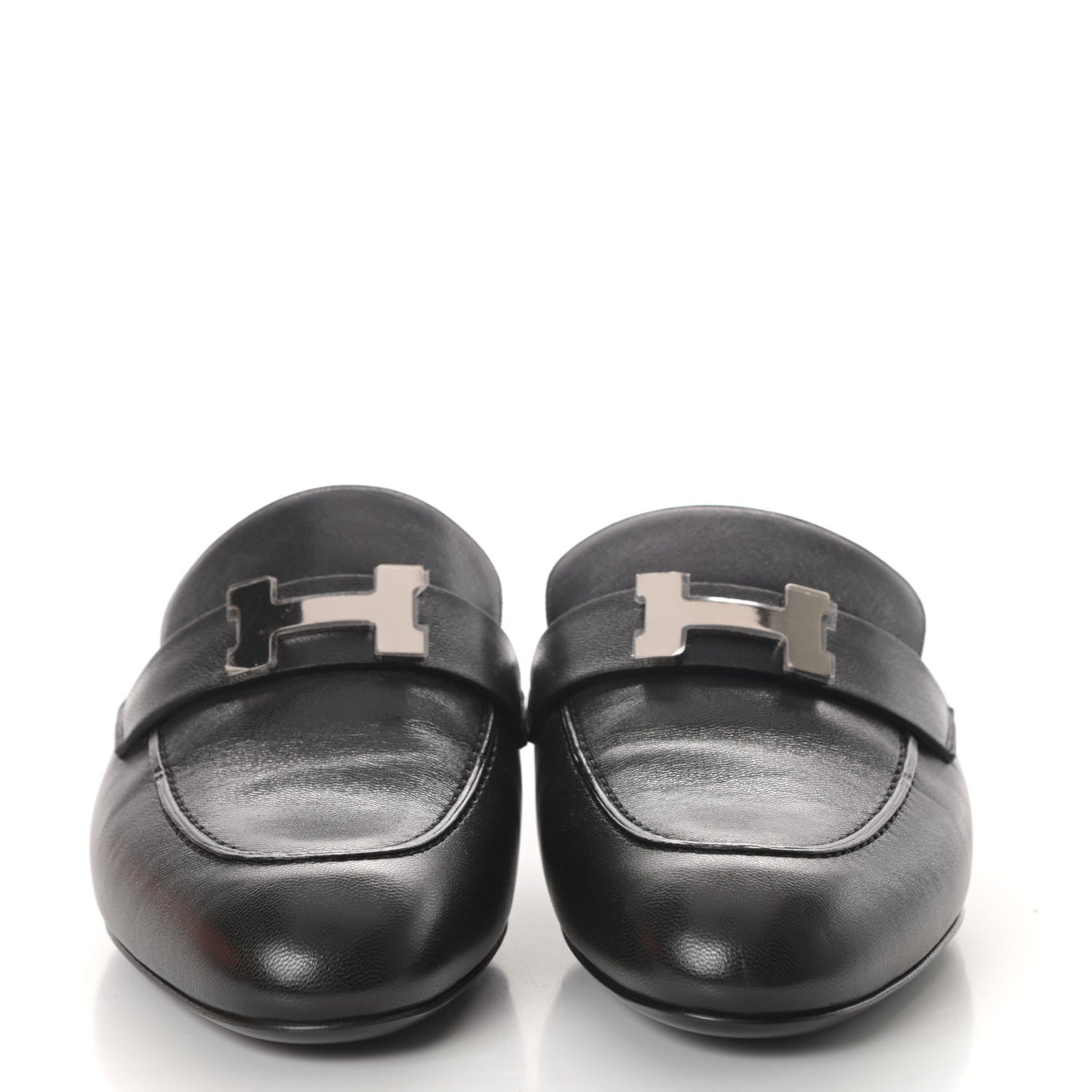 Hermes Goatskin Trocadero Mule 36.5 Black 2 of 7
