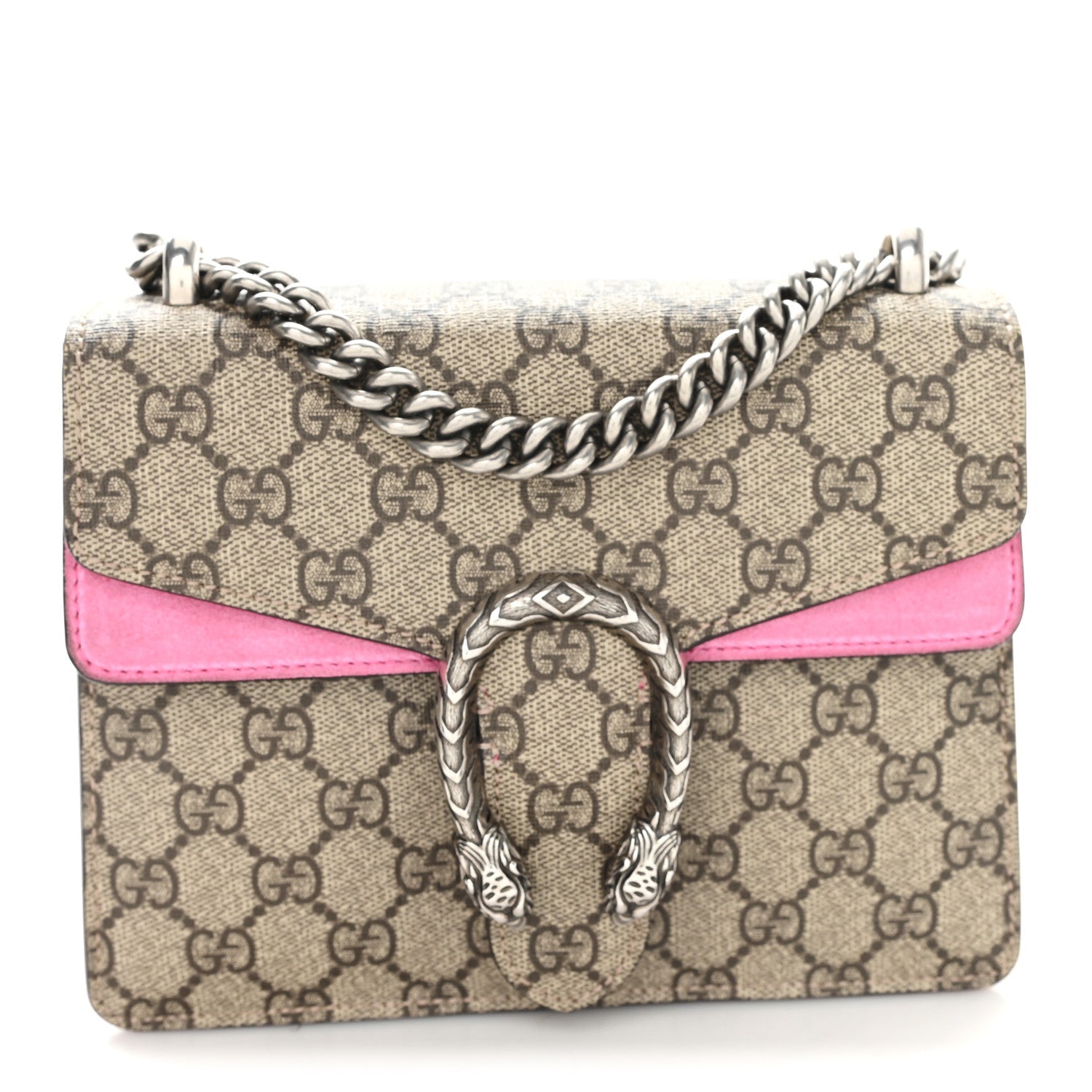 Gucci GG Supreme Monogram Mini Dionysus Shoulder Bag Pink 1 of 11