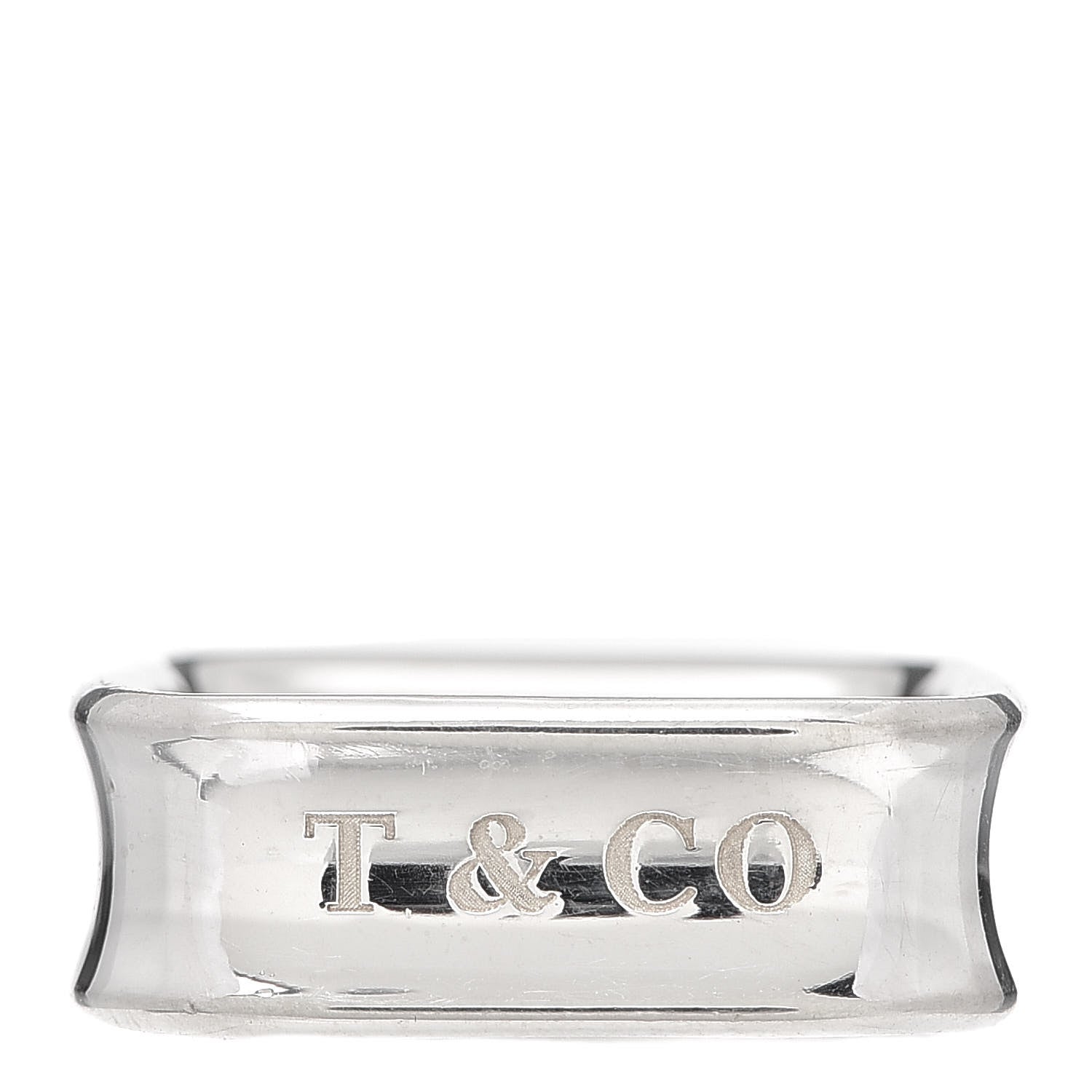 Tiffany Sterling Silver 1837 Square Ring 57 8 1 of 5