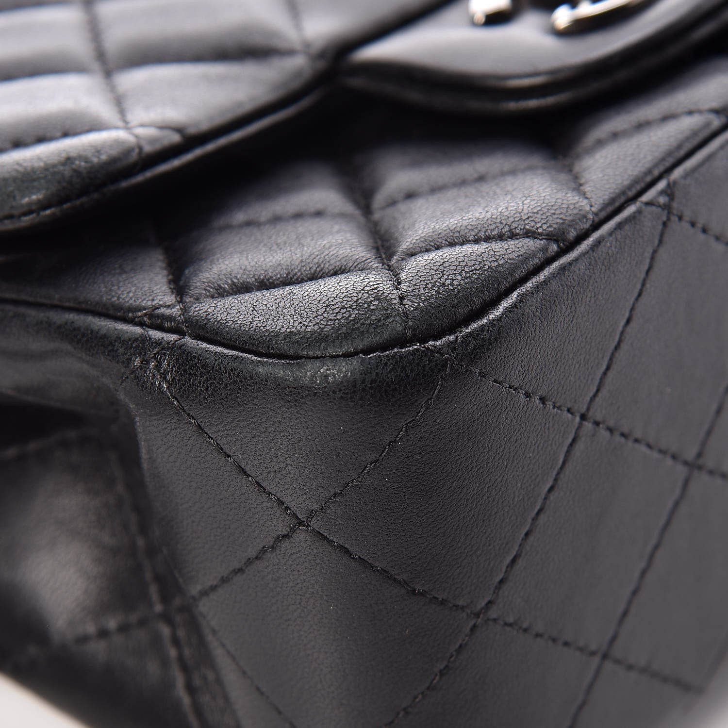 Chanel Lambskin Quilted Mini Square Flap Black 11 of 15