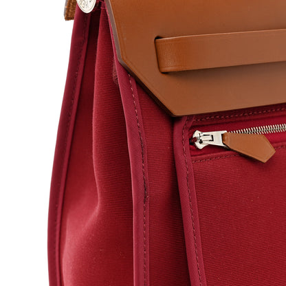 Hermes Vache Hunter Toile Herbag Zip 31 PM Rubis 16 of 16