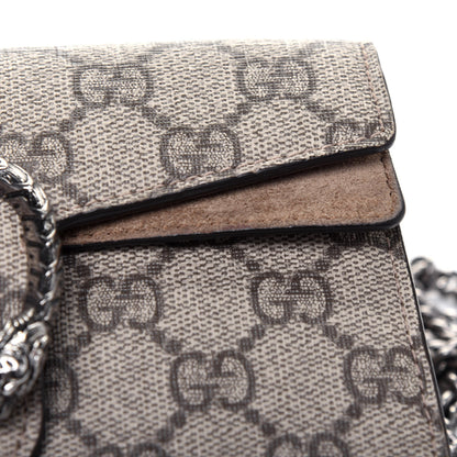 Gucci GG Supreme Monogram Super Mini Dionysus Shoulder Bag Taupe 14 of 16