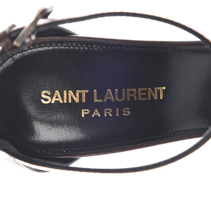 Saint Laurent Calfskin Opyum Sandals 38 Brown 8 of 11