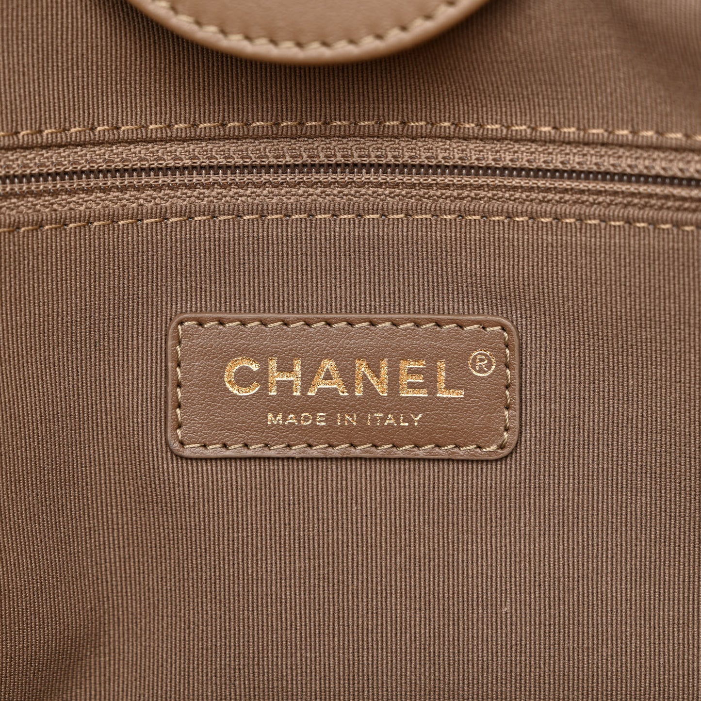 Shearling Lambskin Medium Deauville Tote Brown