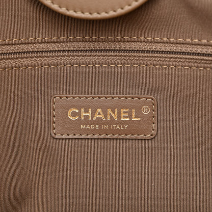 Chanel Shearling Lambskin Medium Deauville Tote Brown 8 of 12