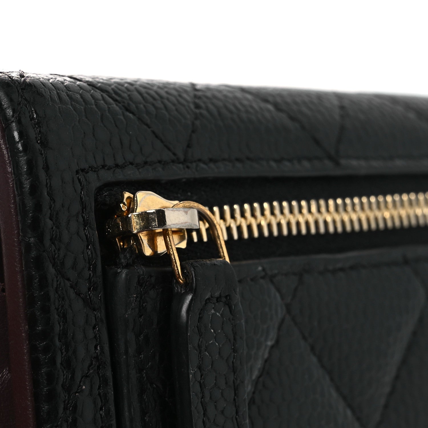 Chanel Caviar Quilted Compact Flap Wallet Black 10 of 10