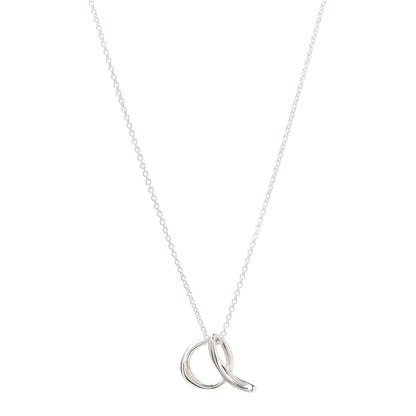 Tiffany Sterling Silver Elsa Peretti Letter A Pendant Necklace 1 of 6