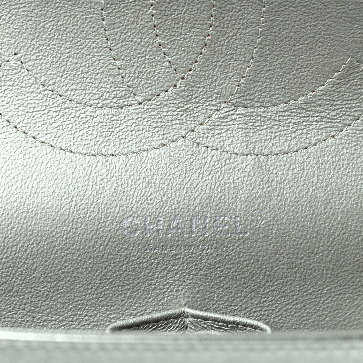 Chanel Metallic Lambskin Quilted Jumbo Double Flap Green 8 of 10
