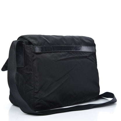 Prada Tessuto Nylon Messenger Bag Black 3 of 12